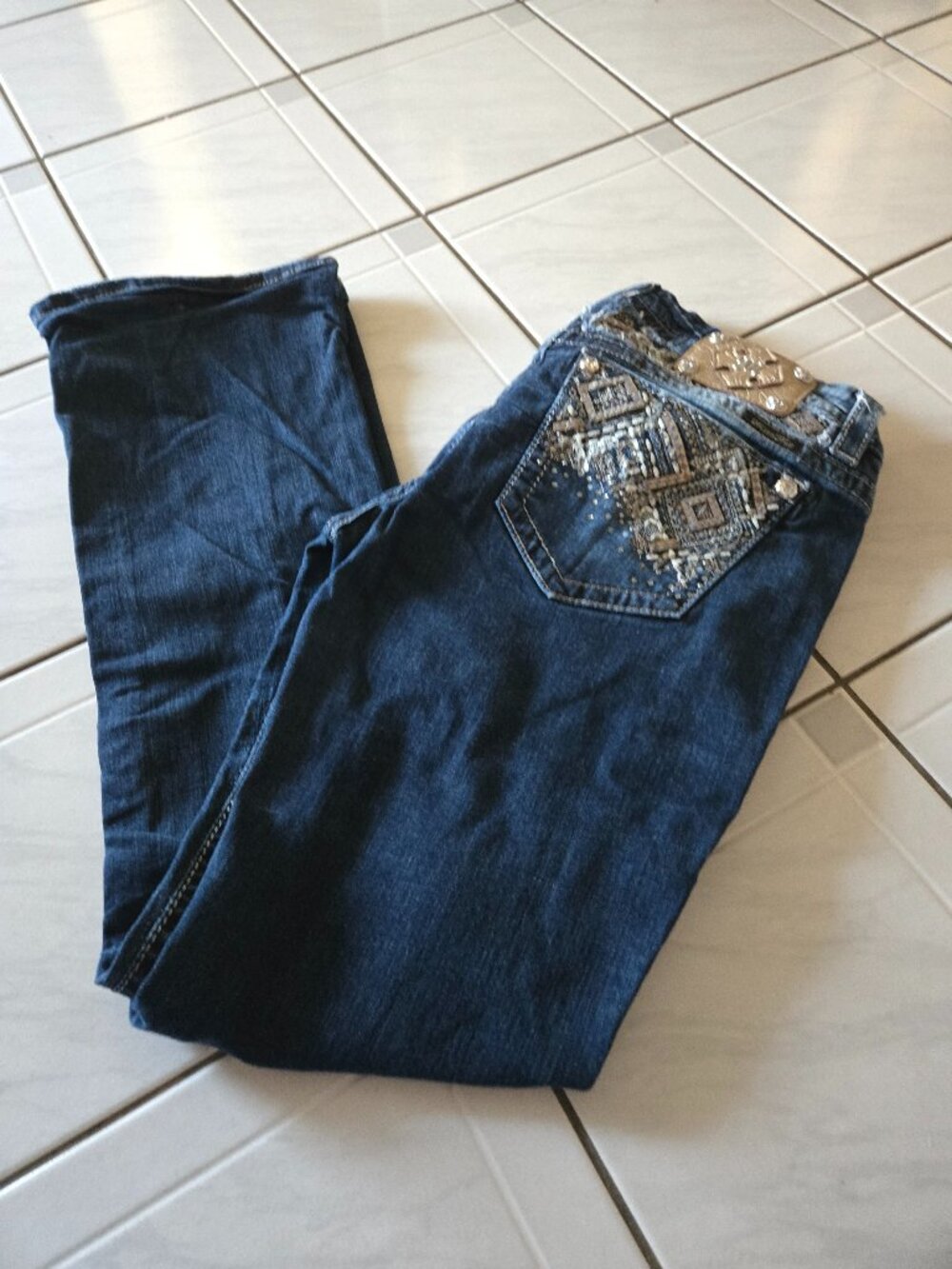Miss Me Signature Boot Dark Wash 32